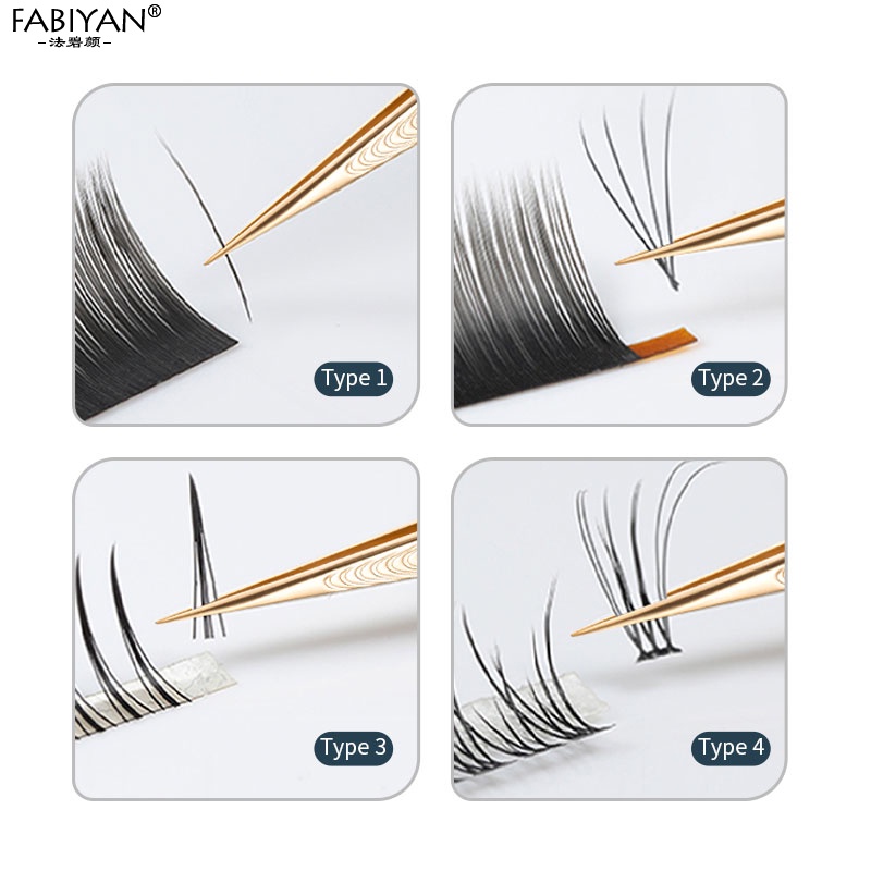 Nhíp gắn lông mi giả FABIYAN bằng thép không gỉ độ chính xác cao