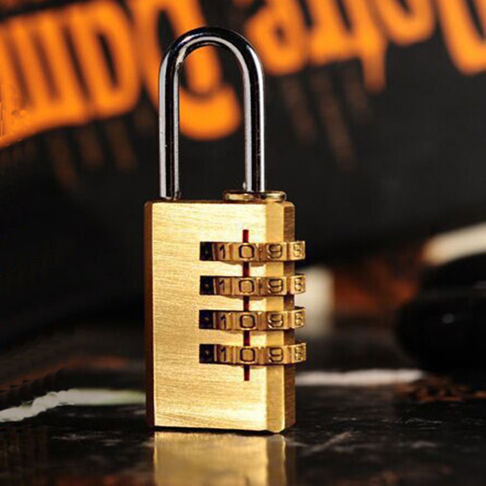 Ổ khóa mật khẩu 1 màu bằng đồng thau mini chất lượng cao cho hành lý/vali du lịch