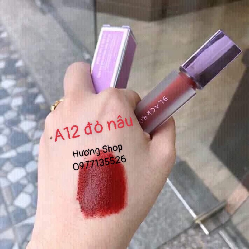 Son Black Rouge A12 đỏ nâu handmade