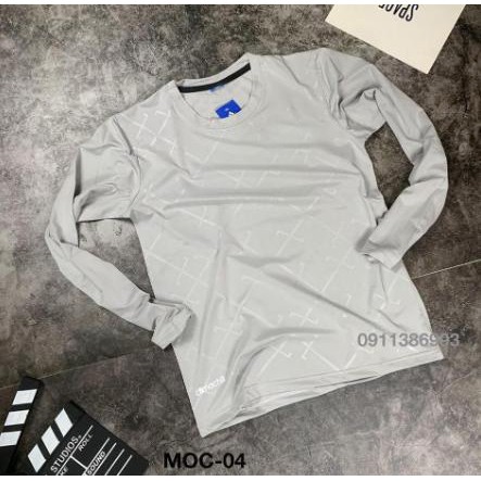 Áo Thun Thể Thao Nam Dài Tay, Chất Vải Lạnh, Co Dãn Cực Mịn, Êm, Đẹp | BigBuy360 - bigbuy360.vn