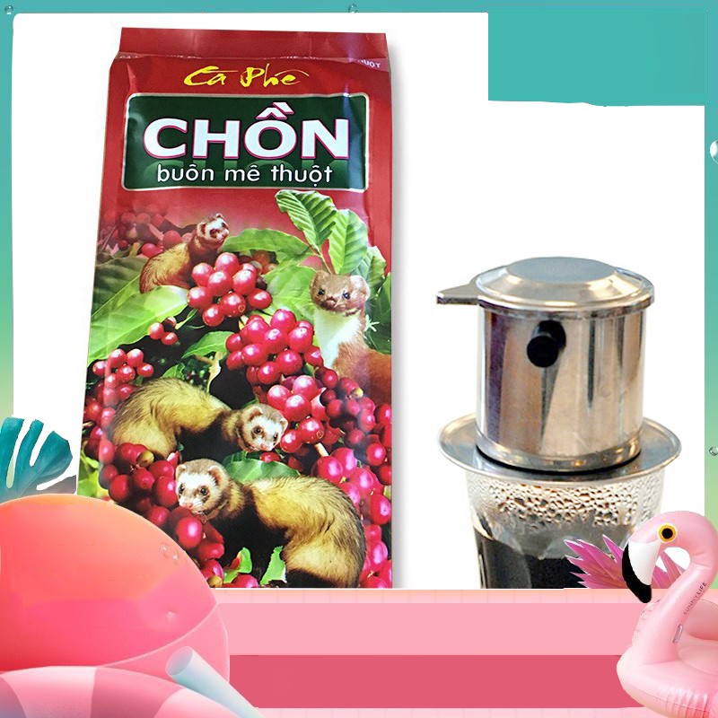 [ ĐỪNG BỎ QUA CƠ HỘI THƯỞNG THỨC ] Cà phê pha Phin truyền thống Chồn Buôn Mê Thuộc của công ty Cao Đại Nguyên 500gr NXG