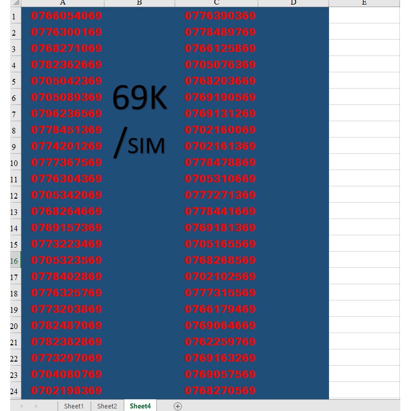 Sim Đẹp mobifone giá 68k