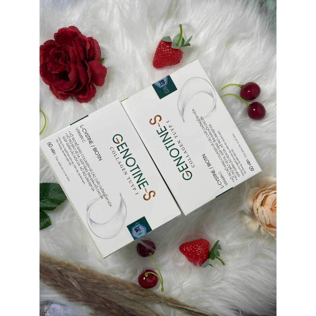 Viên Uống Đẹp Da Bổ Sung COLLAGEN, LCYSTIN GENOTINE - S Hộp 60Viên Hàng Chính Hãng