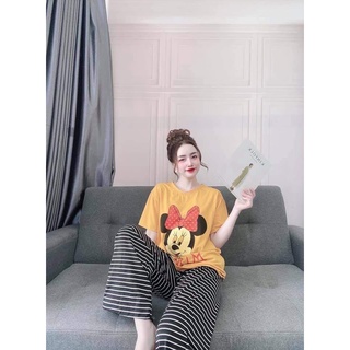 Sét bộ hoạt hình quần dài 3D siêu cute