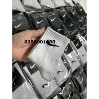 Tất thể thao cổ cao NAIKI 16-18cm thời trang đen trắng