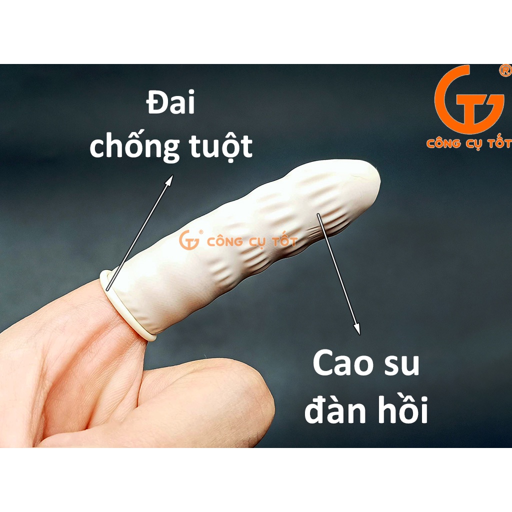 Túi 100g bao ngón tay cao su gồm 150+ chiếc