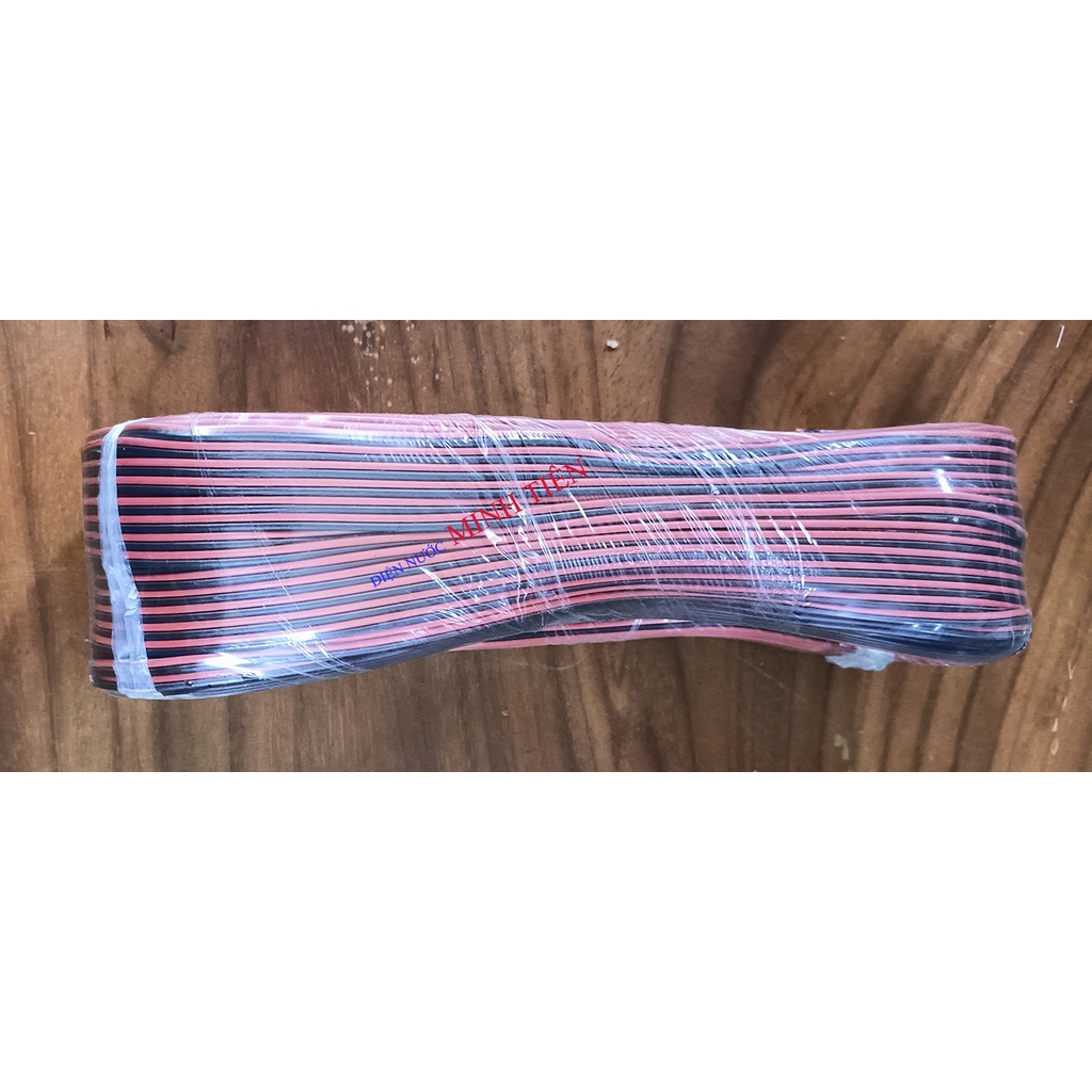 1 cuộn 100 mét dây điện đỏ đen phù hợp các thiết bị điện có công suất nhỏ <= 10W