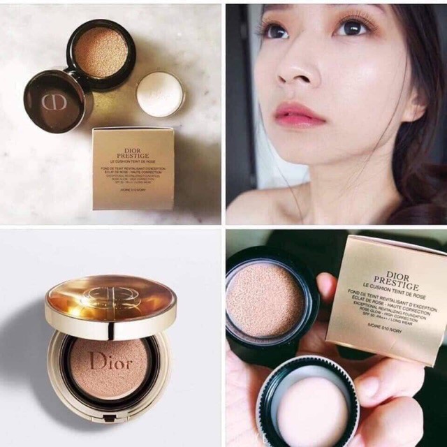 Cushion siêu đắt giá của D-ior Prestige Le Cushion Teint De Rose SPF50 Minisize 4gr