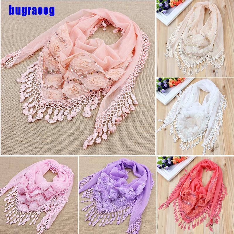 Khăn Choàng Cổ Vải Lụa Thêu Họa Tiết Cho Nữ | BigBuy360 - bigbuy360.vn