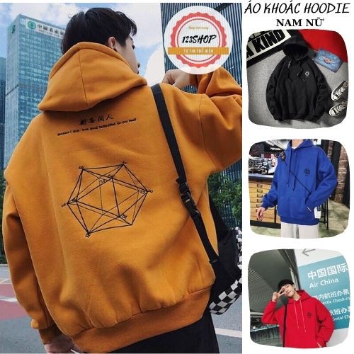 Áo Hoodie Nam Nữ Form rộng chống nắng Có 4 Màu, Unisex hình Lập Phương Ulzzang | BigBuy360 - bigbuy360.vn