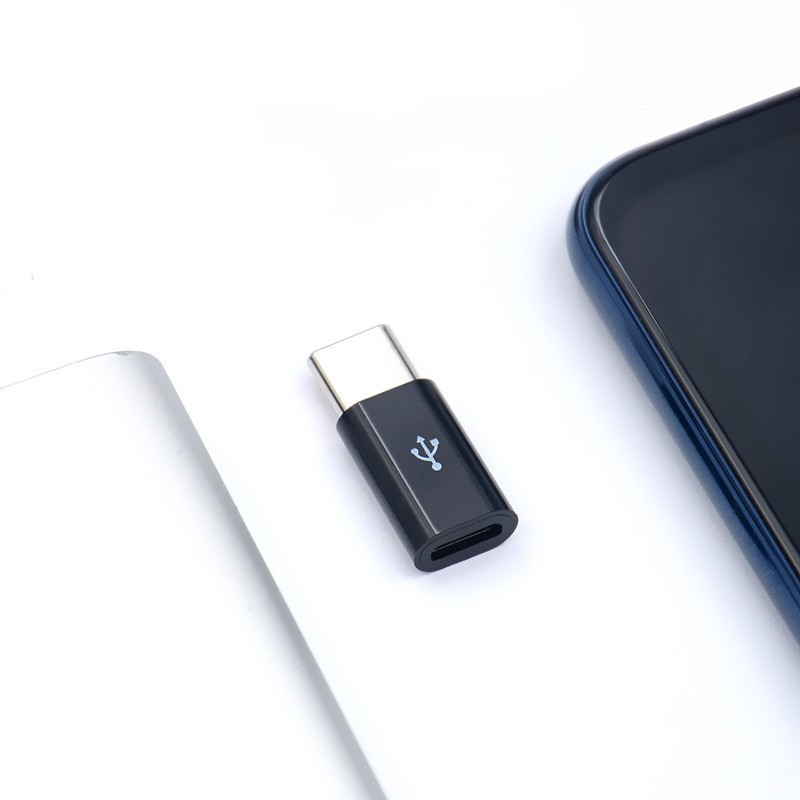 Đầu chuyển đổi Micro USB sang Type C, Đầu chuyển đổi cổng Micro USB sang giắc type C cho điện thoại