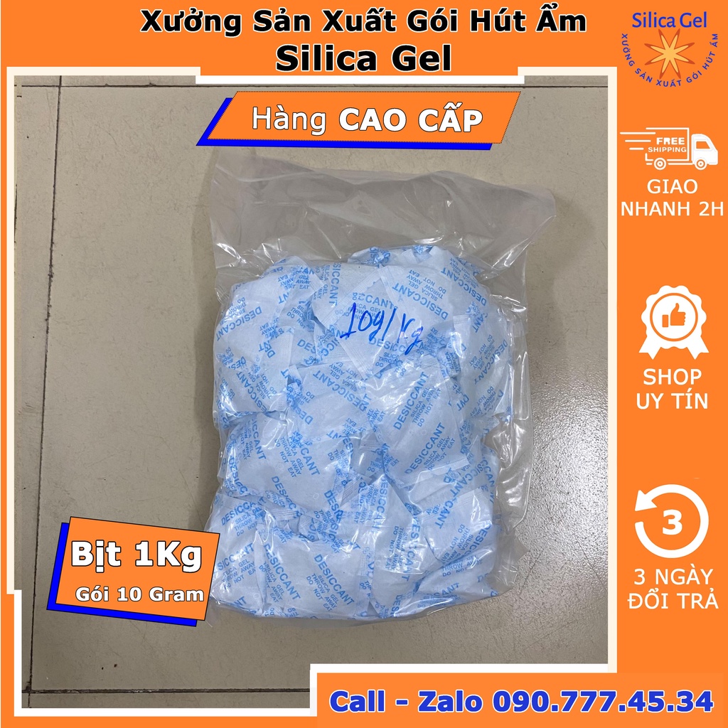 Túi Gói Hút Ẩm 1g/2g/3g/5g/10g/20g/50g/100g Đóng Túi 1Kg/500 Gram/200 Gram - Hạt Hút Ẩm Silica Gel
