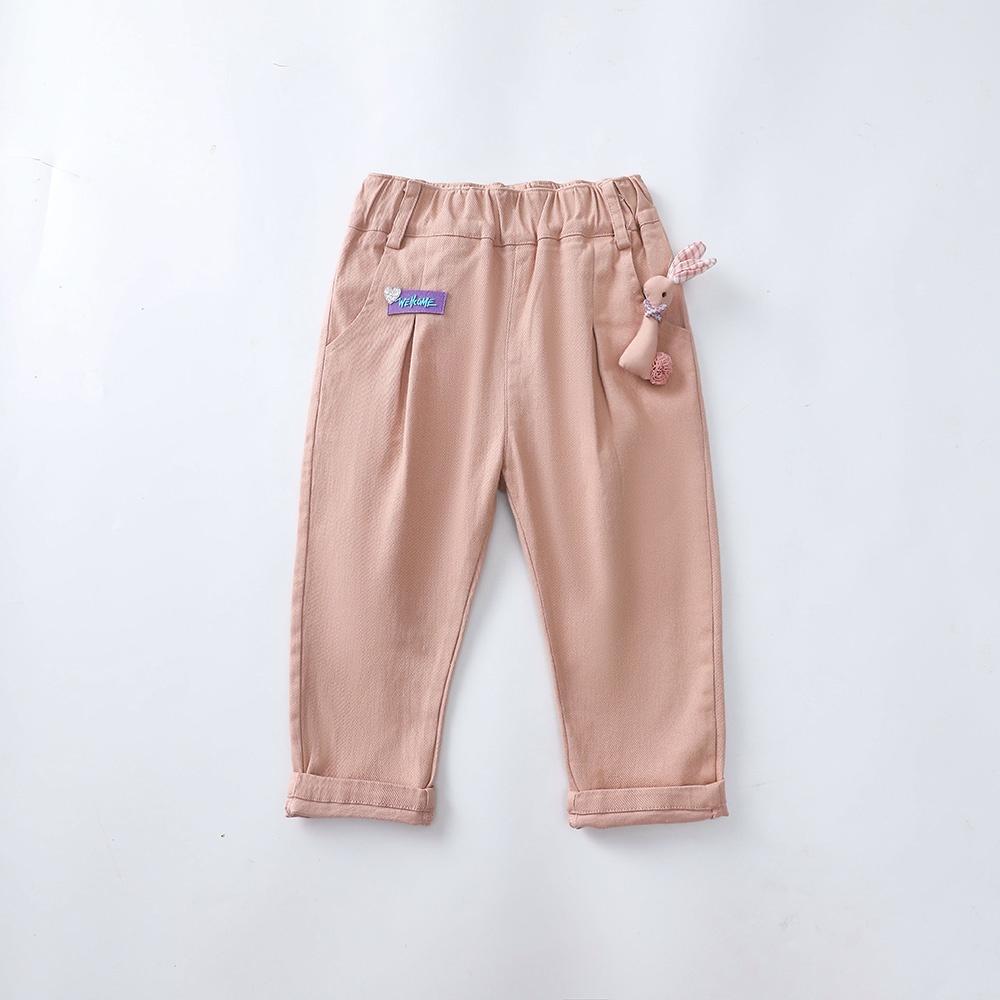 BEAR LEADER Quần Dài Dáng Rộng Thời Trang Xuân Thu Mới 2022 Cho Bé Gái 2-6 Tuổi