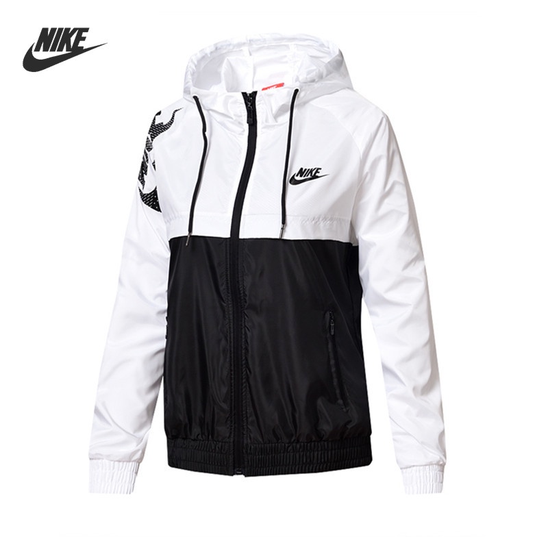 Áo Khoác Thể Thao Nike 100% Chính Hãng Có Mũ Trùm Đầu Thoáng Khí Dành Cho Nữ