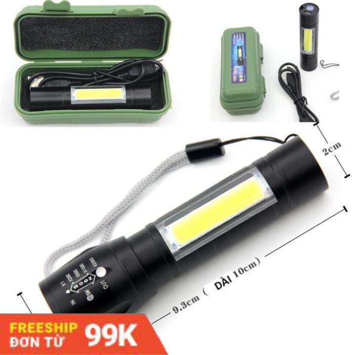 [Giảm 50%]  Đèn Pin MINI ĐA NĂNG Siêu Sáng Cao Cấp Có Zoom - Bảo Hành 3 Tháng