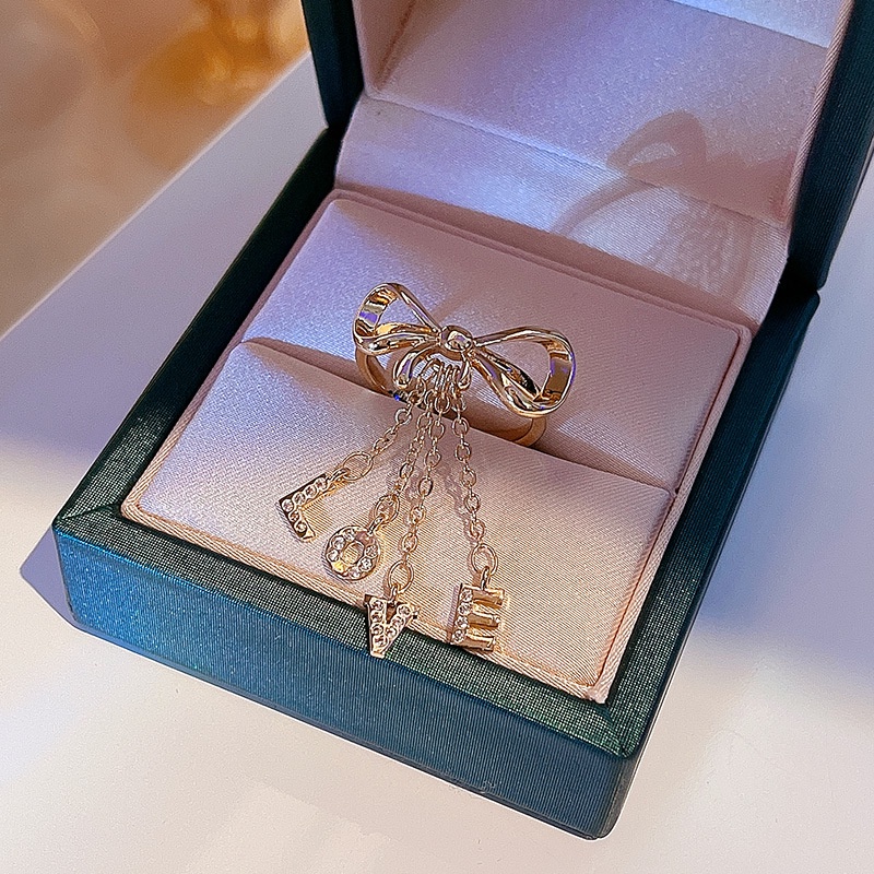 Nhẫn đeo ngón tay dạng hở thiết kế đính đá zircon ngọc trai nhân tạo phong cách Hàn Quốc thời trang dành cho nữ