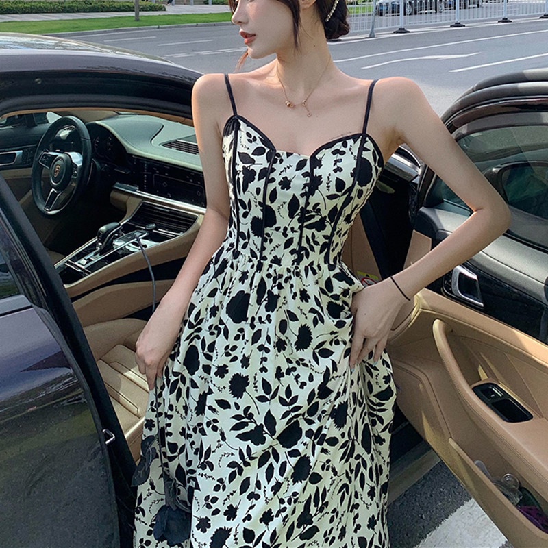 Đầm Dài Hai Dây Thời Trang Thanh Lịch Dễ Phối Đồ Cho Nữ