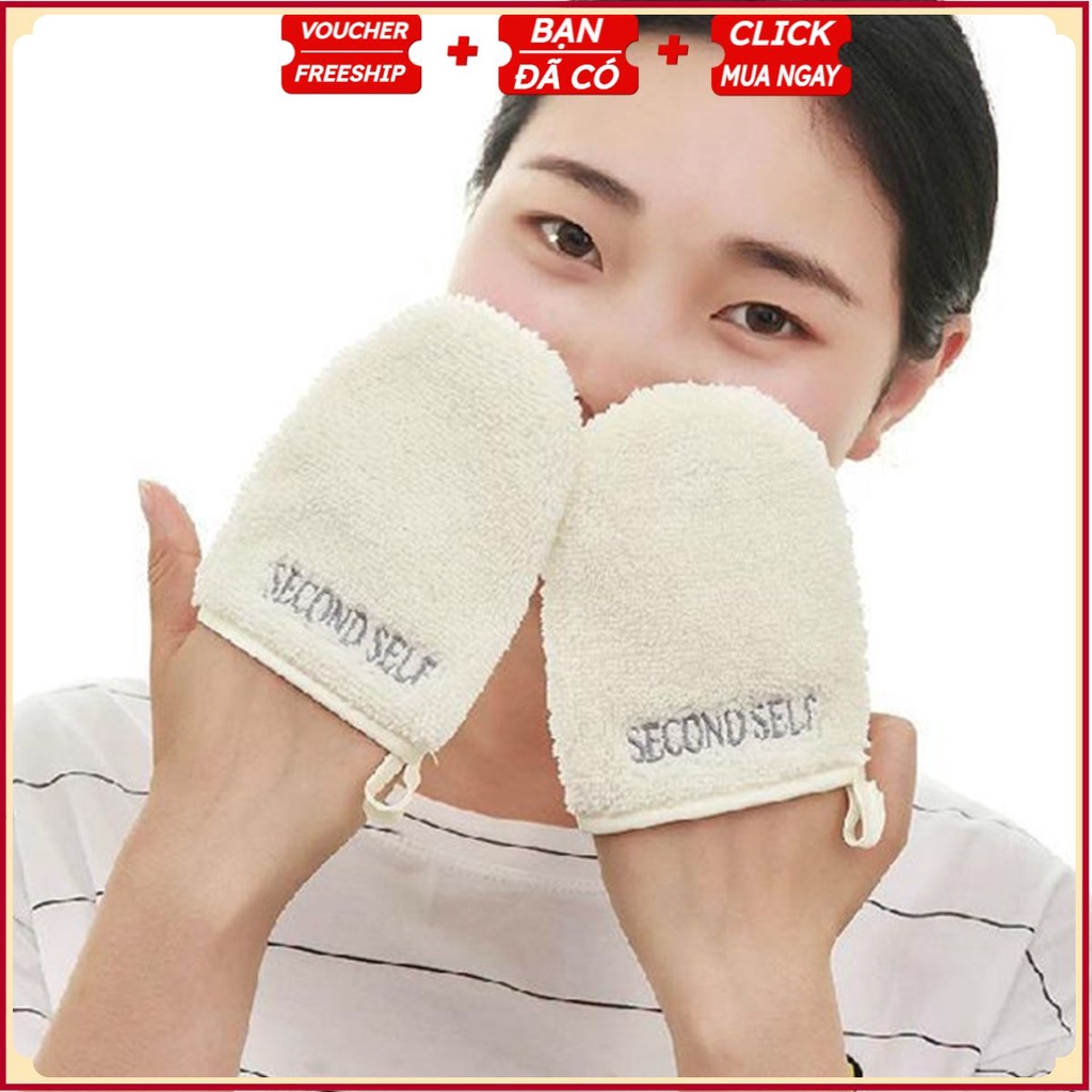 Găng Tay Sợi Cotton Tẩy Trang Chuyên Nghiệp Second Self