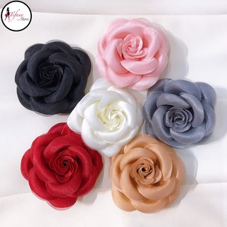 Tag hoa trà lớn cài áo, kiểu cài áo hoa có ghim, có trâm cài áo váy , hoa cài áo dài - trâm cài áo vest "HOA TRÀ"