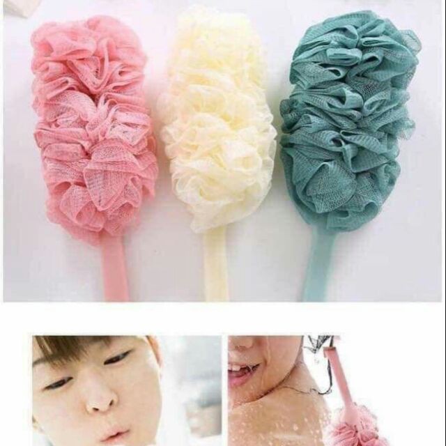 Bông Tắm Có Tay Cầm