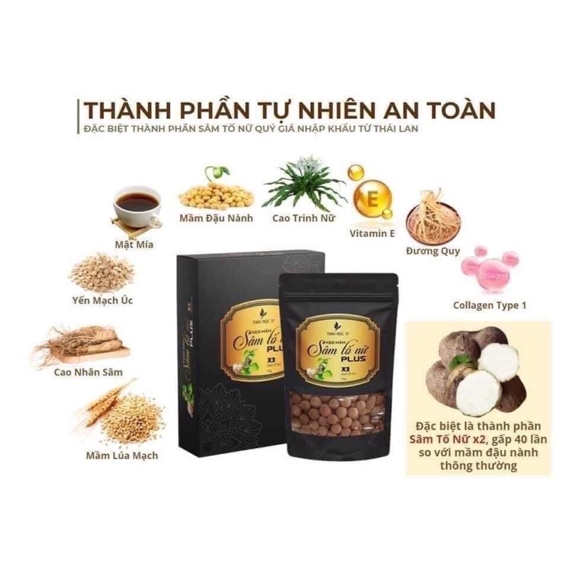 Kẹo sâm tố nữ thảo mộc 37 chính hãng -hộp 150g
