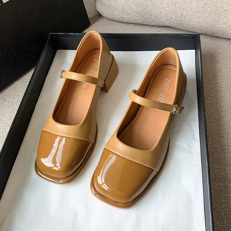 Giày búp bê quai ngang mảnh cài vô cùng basic tiểu thư POCI 175