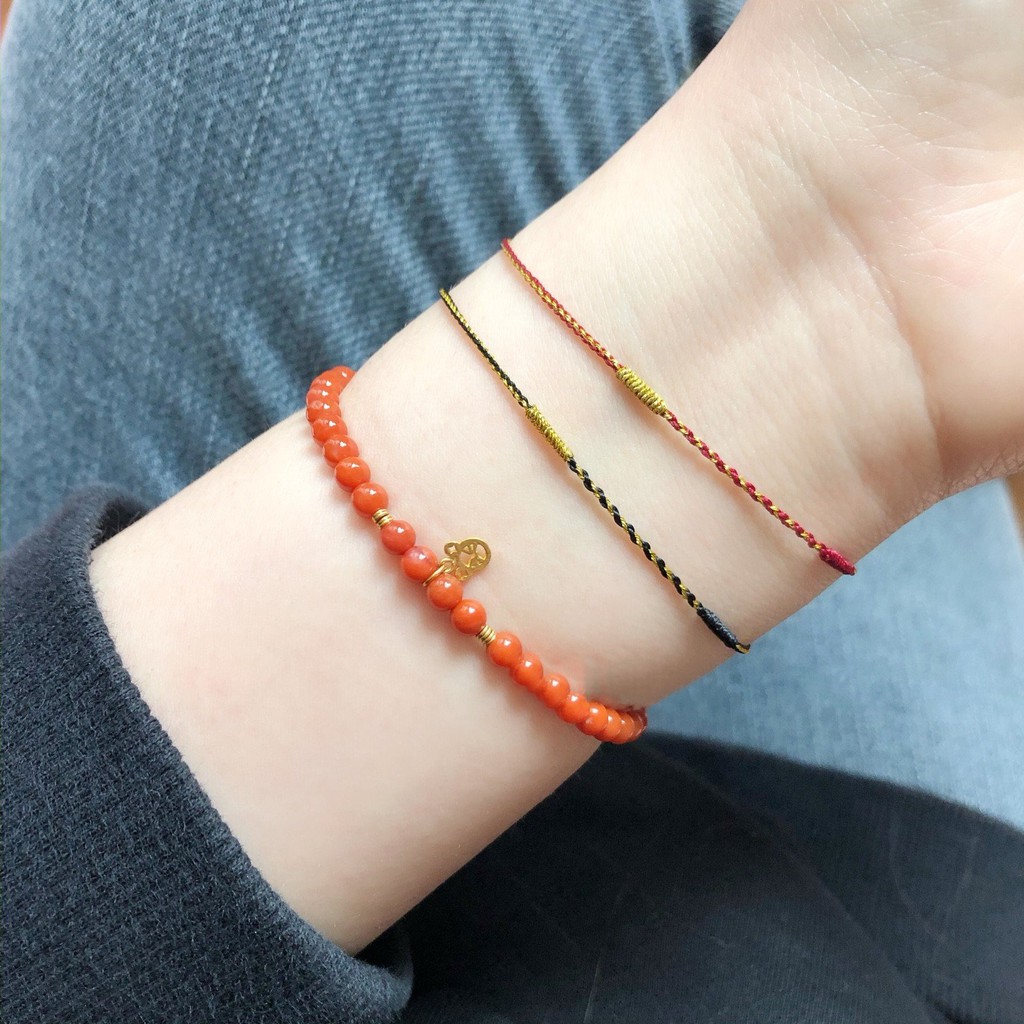 Vòng Tay Đan Sợi Nhỏ Tuyệt Đẹp ( Thông báo size cổ tay )