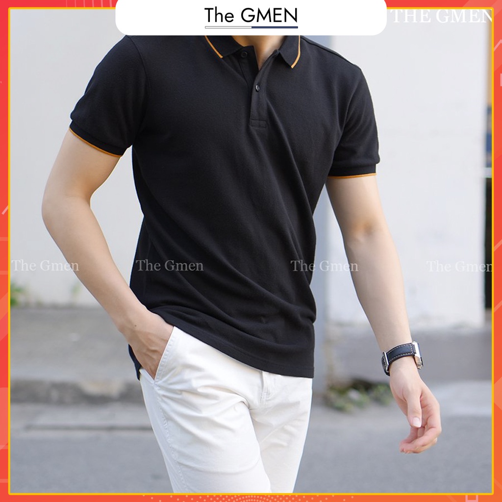 Áo polo nam The GMEN Basic Polo chất liệu cotton dày dặn, vải mềm, co giãn, giá tốt