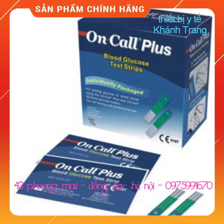 (Gía Sỉ ) Que thử tiểu đường On call plus - 25 que rời