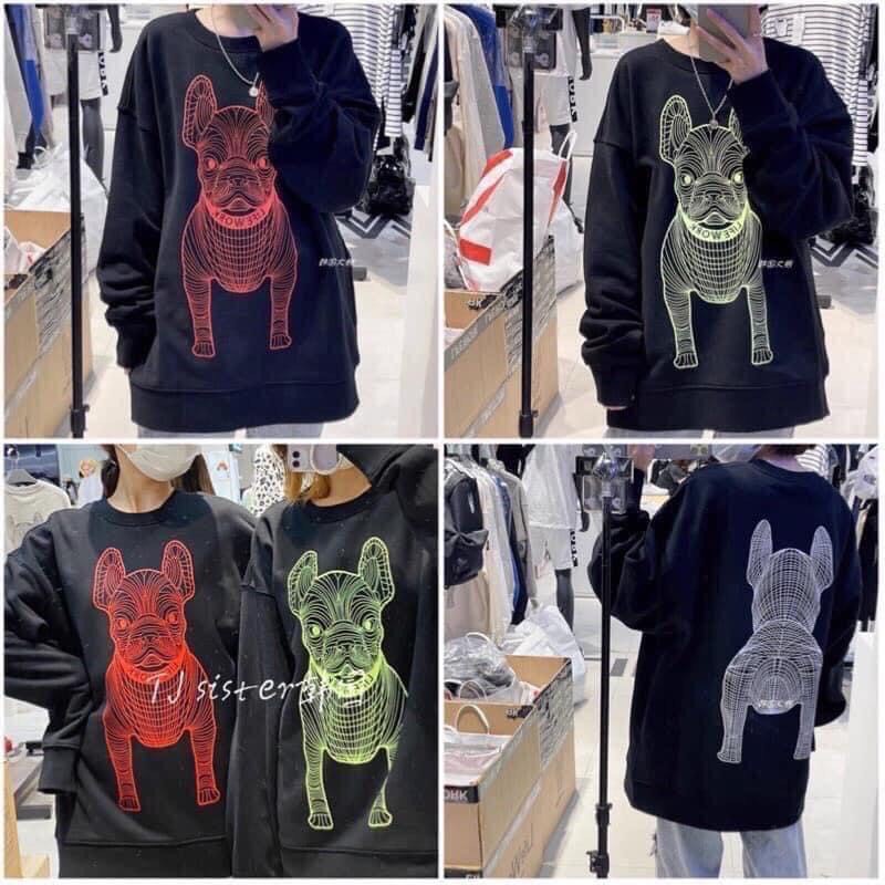 Áo nỉ hoodie trơn và nỉ hình chó. Áo nỉ đôi in hình chất nỉ dày đẹp hàng bán shop/ thoitrangsvtn