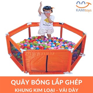 Nhà quây bóng cho bé Loại khung lắp chắc chắn hình Lục Giác lều chơi công