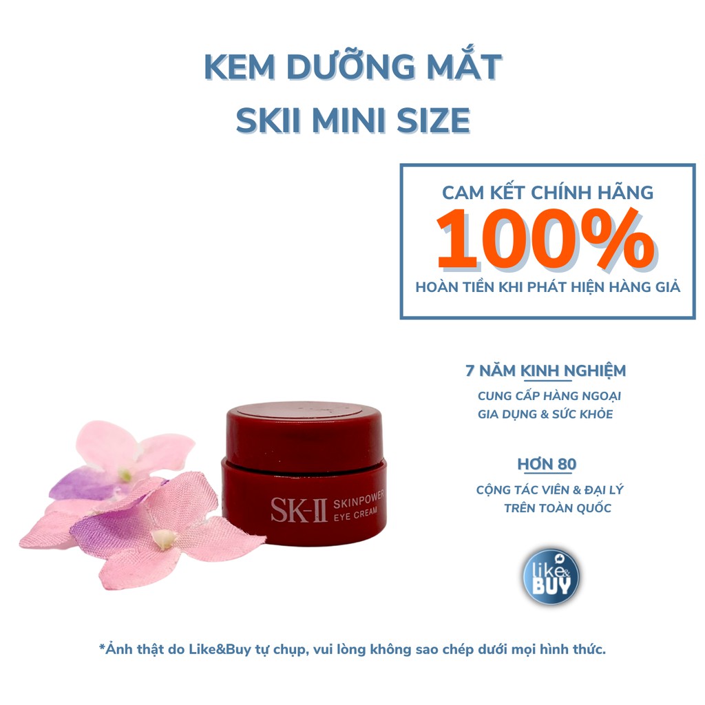 Kem dưỡng mắt size mini SKII Skin Power Eye Cream hàng nội địa Nhật Bản  2.5g - hàng ngoại Like&amp;Buy