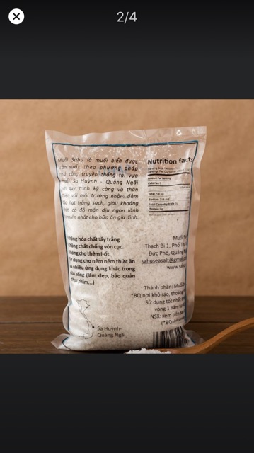 Muối hột Sahu túi 1kg