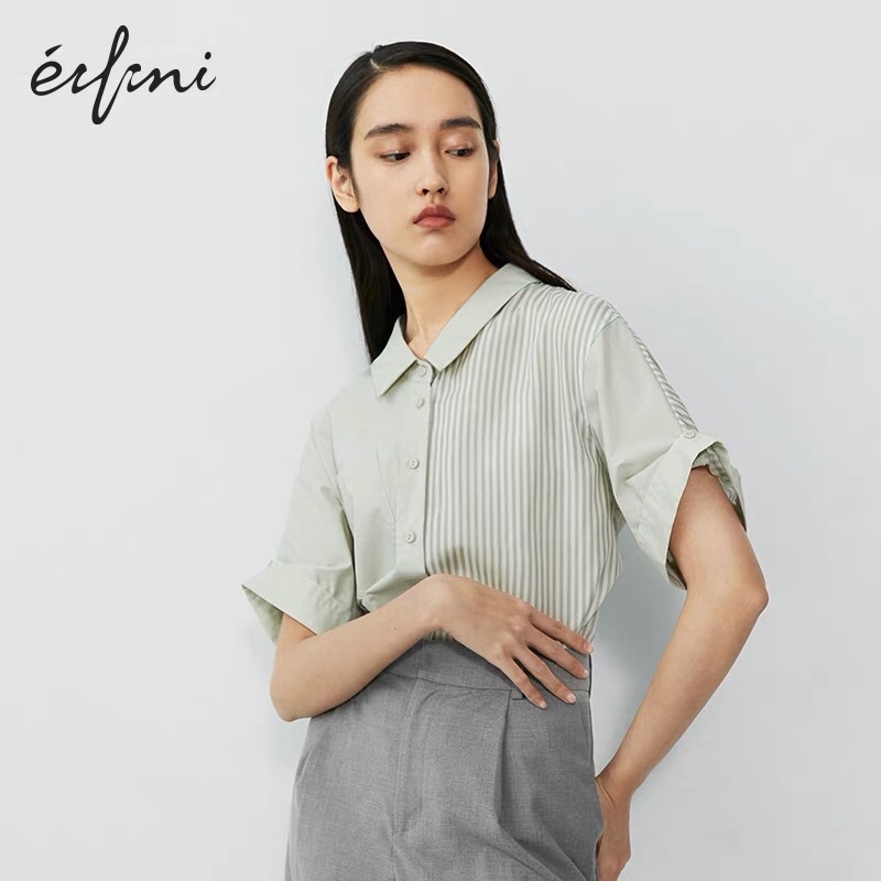 Áo sơ mi xanh Eifini
