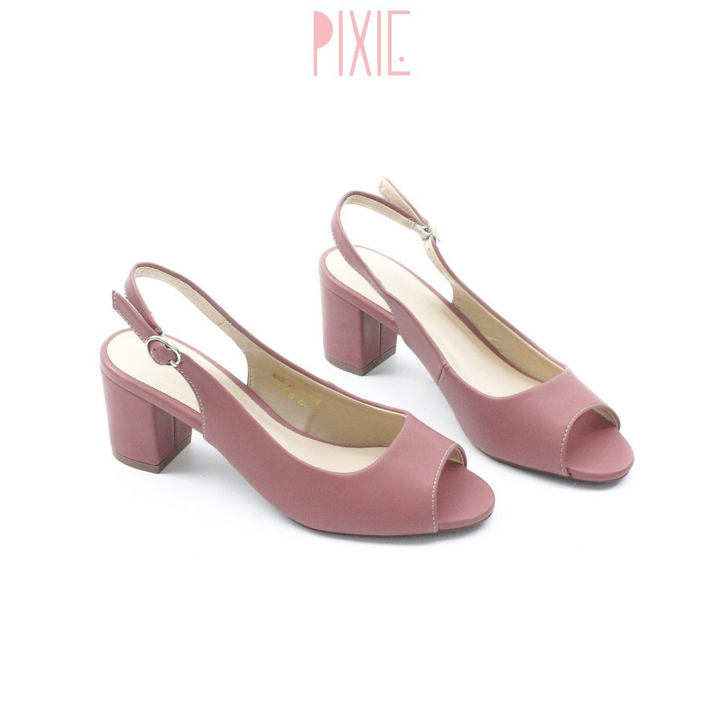 Giày Cao Gót 5cm Hở Mũi Hở Gót Pixie P180