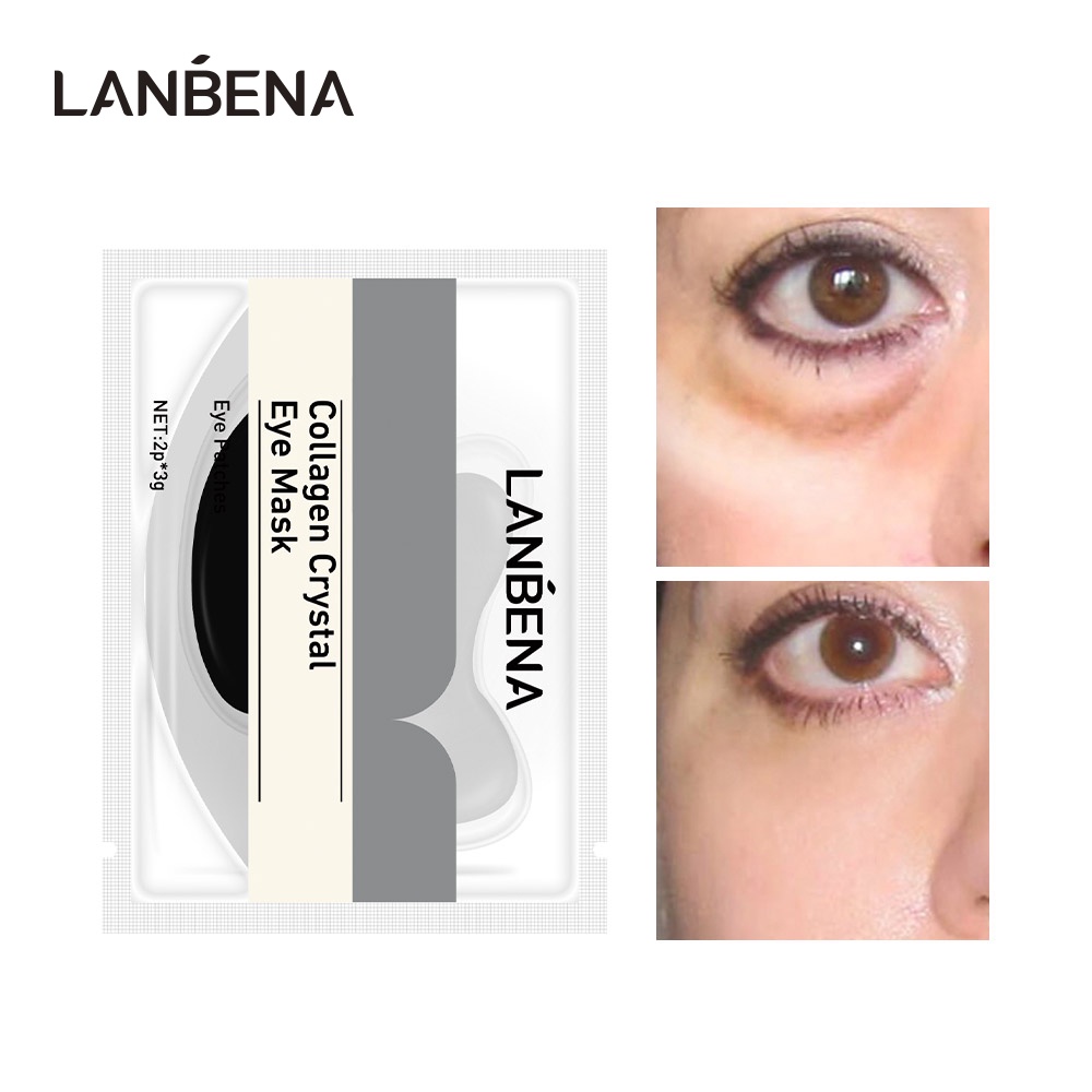 Mặt Nạ Mắt Collagen LANBENA Loại Bỏ Quầng Thâm Và Nếp Nhăn Chăm Sóc Da 3g