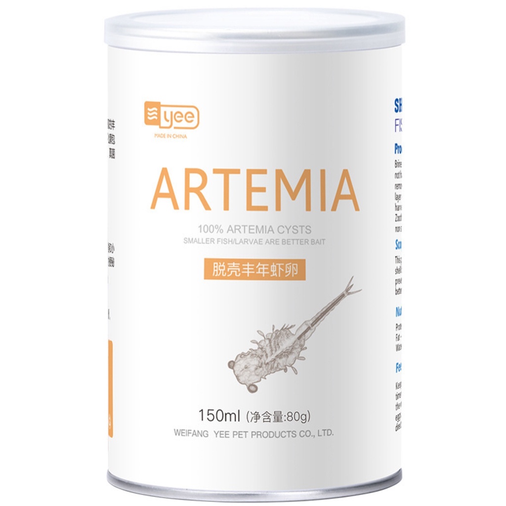 Artemia tách vỏ sấy khô , artemia bột ( tặng ống trữ nhỏ giọt )