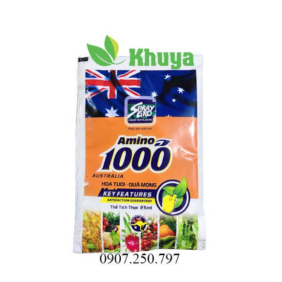 Phân bón sinh học Amino 1000 gói 25ml Autralia