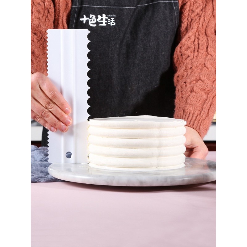 Set 4 Miếng dụng cụ tạo vân chà láng bánh kem