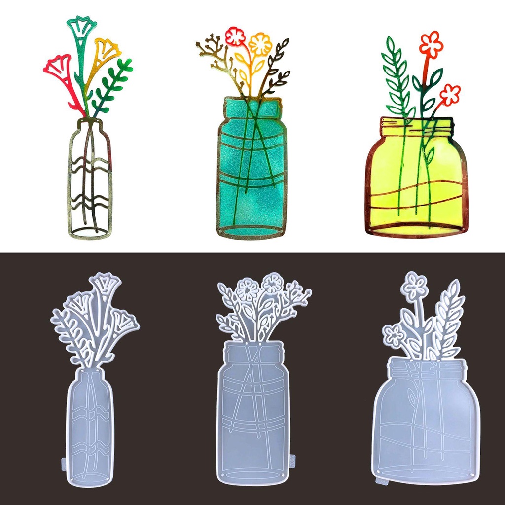 Khuôn Silicon Làm Chậu Hoa Trang Trí Tường Thời Trang