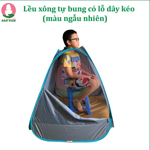 Lều xông tự bung _Có lỗ chui đầu