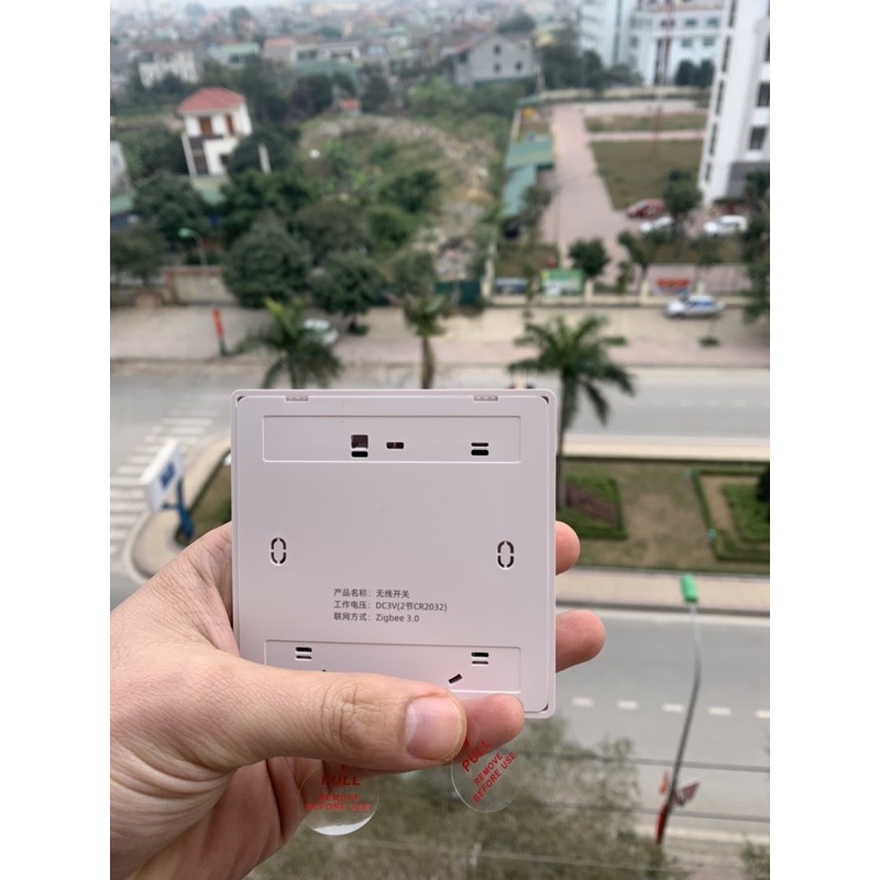 Công tắc dán tường zigbee Tuya 9.12 ngữ cảnh SK02