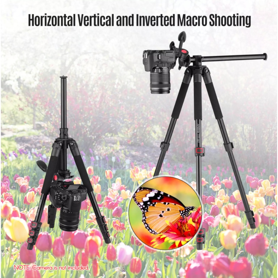 Tripod - Chân đế điện thoại, chân đế quay video máy ảnh Andoer TTT-007 Cao 200Cm/78.5 Inch Tải trọng 12kg