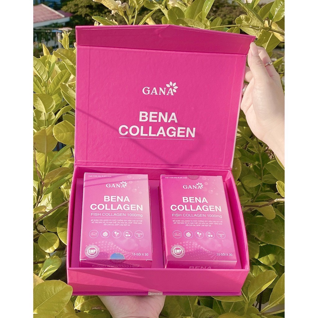 Nước uống BENA COLLAGEN - GANA hộp 15 - 30 gói