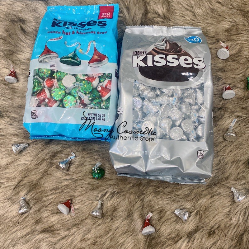 (date t12/21)100gr Sô cô la (Chocola) socola sưa Hershey’s Kisses usa mới về cực ngon nhé!