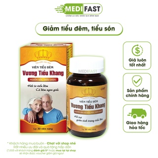 Viên tiểu đêm Vương Tiểu Khang bổ thận giảm tiểu đêm, tiểu són hộp 30 viên thành phần thảo dược