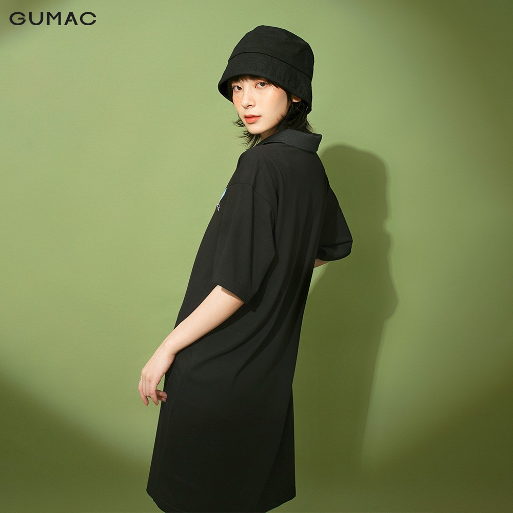 Đầm suông nữ thun GUMAC thêu họa tiết đủ màu đủ size mới DB197 | BigBuy360 - bigbuy360.vn
