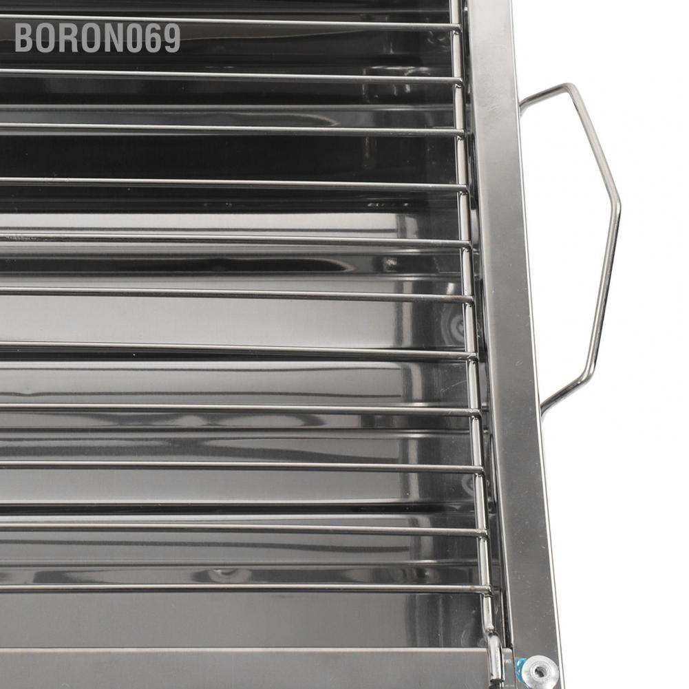 Bộ Vỉ Nướng BBQ Ngoài Trời Bằng Thép Không Gỉ Có Thể Gấp Gọn Tiện Dụng