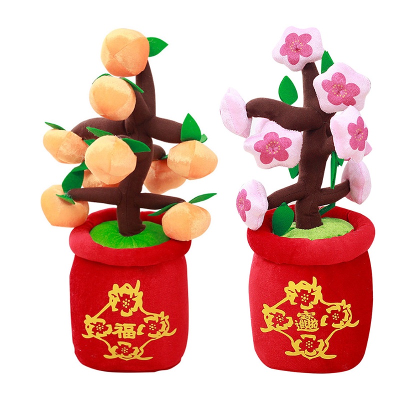 Đồ chơi nhồi bông Hình Hoa Đào / Kumquat / Đào Sáng Tạo