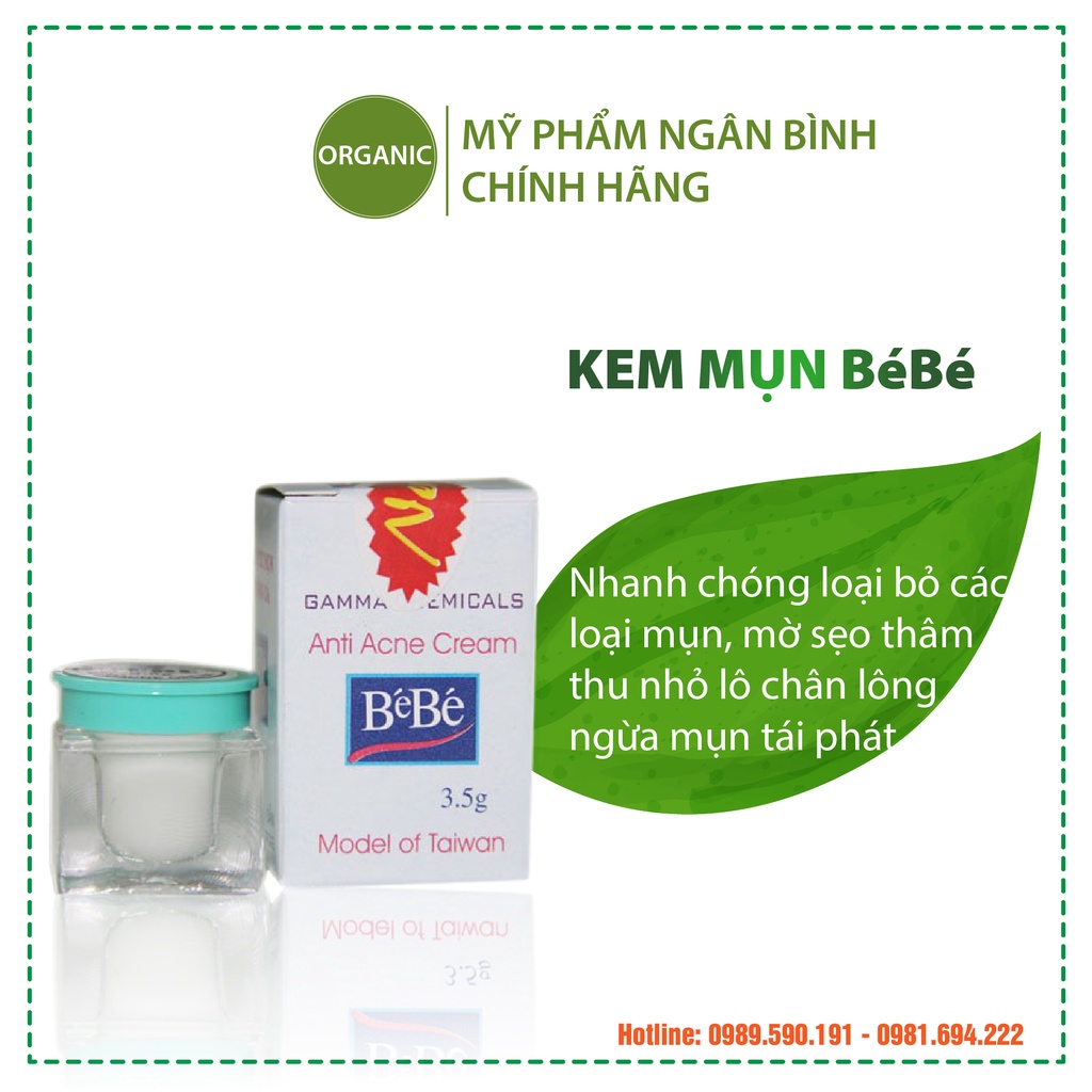 Anti Acne Cream BéBé Kem Mụn Trứng Cá